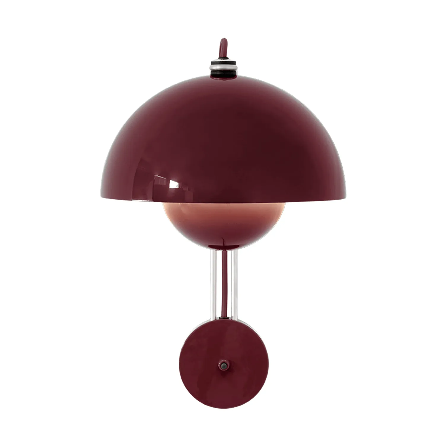 Flowerpot VP8 væglampe, Dark plum &Tradition