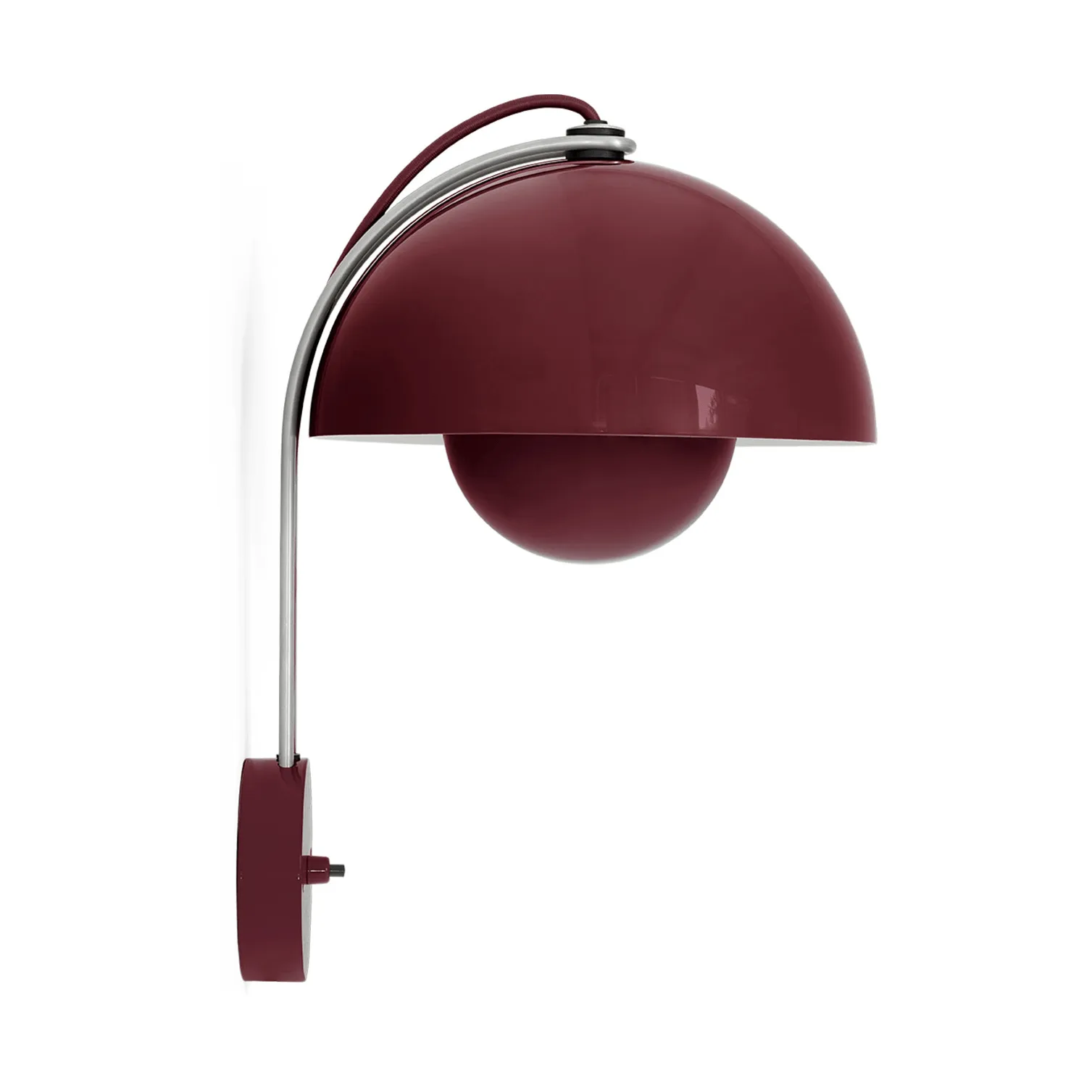 Flowerpot VP8 væglampe, Dark plum &Tradition