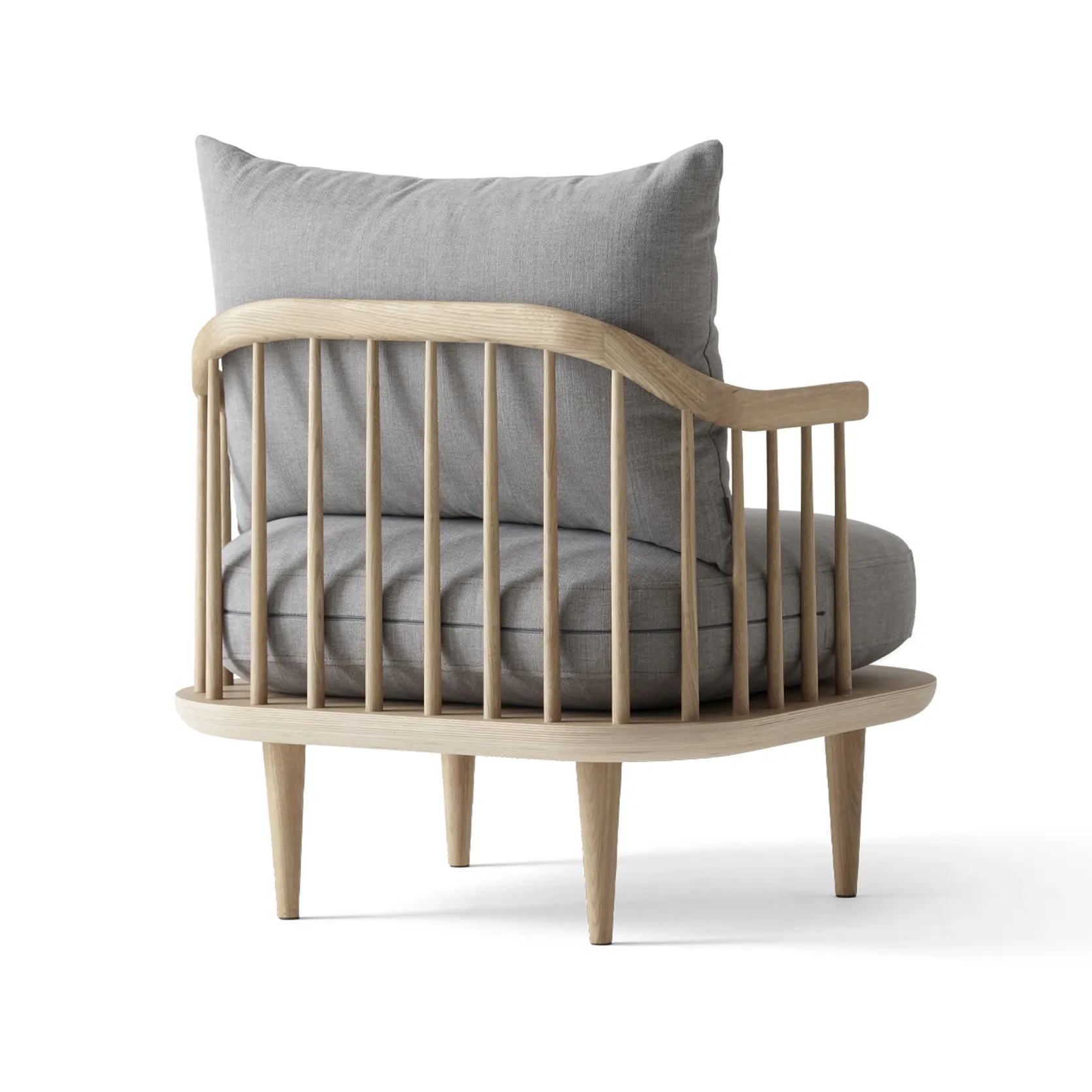 Fly Chair SC10, hvidolieret eg, lysegrå &Tradition