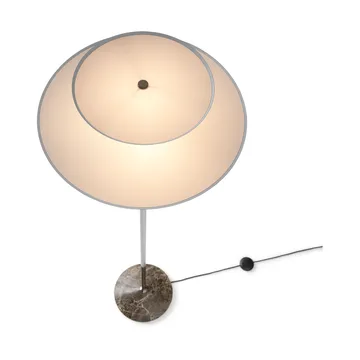Gio LN 28 gulvlampe - Mørk krom, marmo - &Tradition