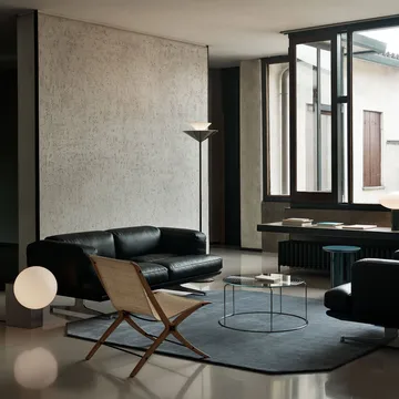 Gio LN 28 gulvlampe - Mørk krom, marmo - &Tradition
