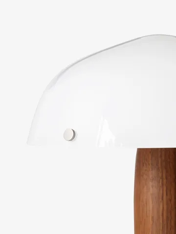 Herman SHY3 bordlampe - Walnut & Cream marble, stofledning - &Tradition