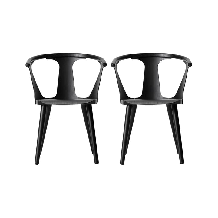 In Between stol SK1 pakke med to styk - sortbejdset asketræetræ - &Tradition