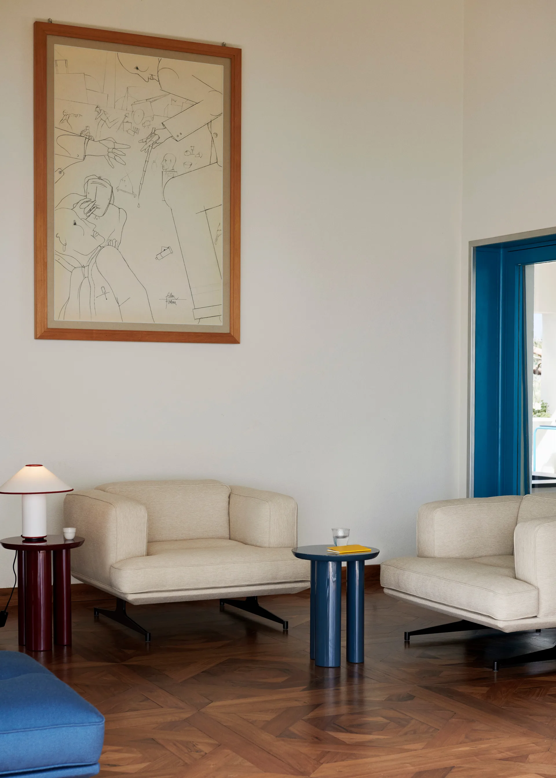 Inland AV21 lænestol, Clay 0011/Warm black &Tradition