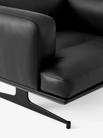 Inland AV21 lænestol - Noble læder sort/Warm black - &Tradition