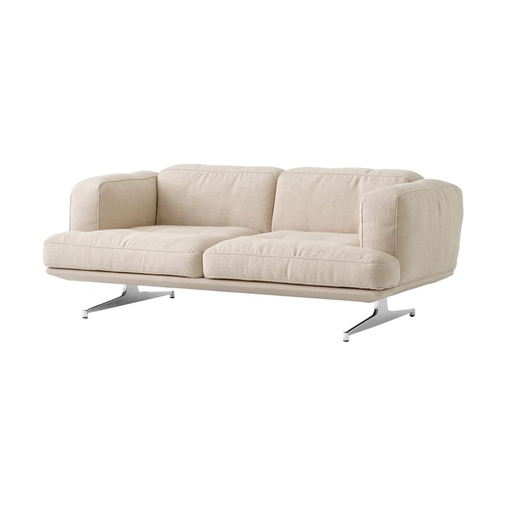 Inland AV22 2-personers sofa - Clay 0011/Poleret aluminium - &Tradition