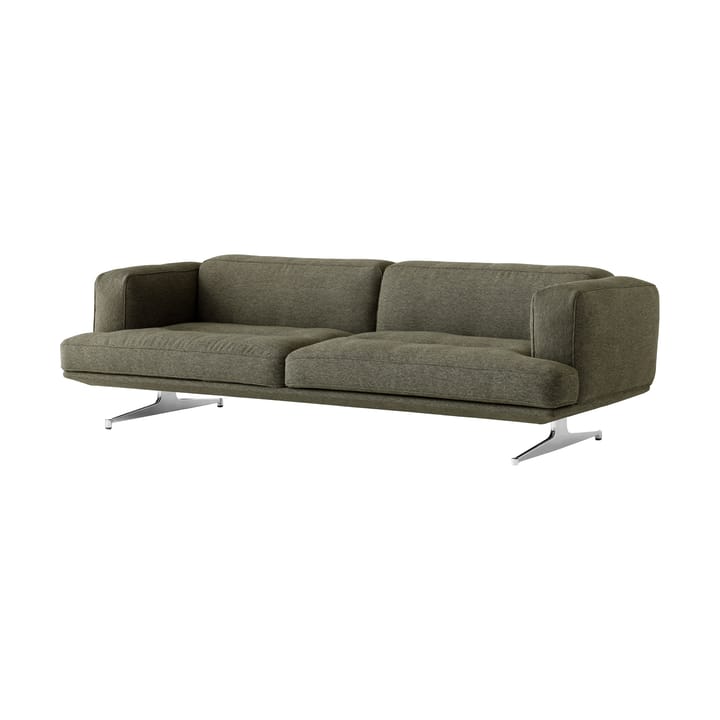 Inland AV23 3-personers sofa - Clay 0014/Poleret aluminium - &Tradition