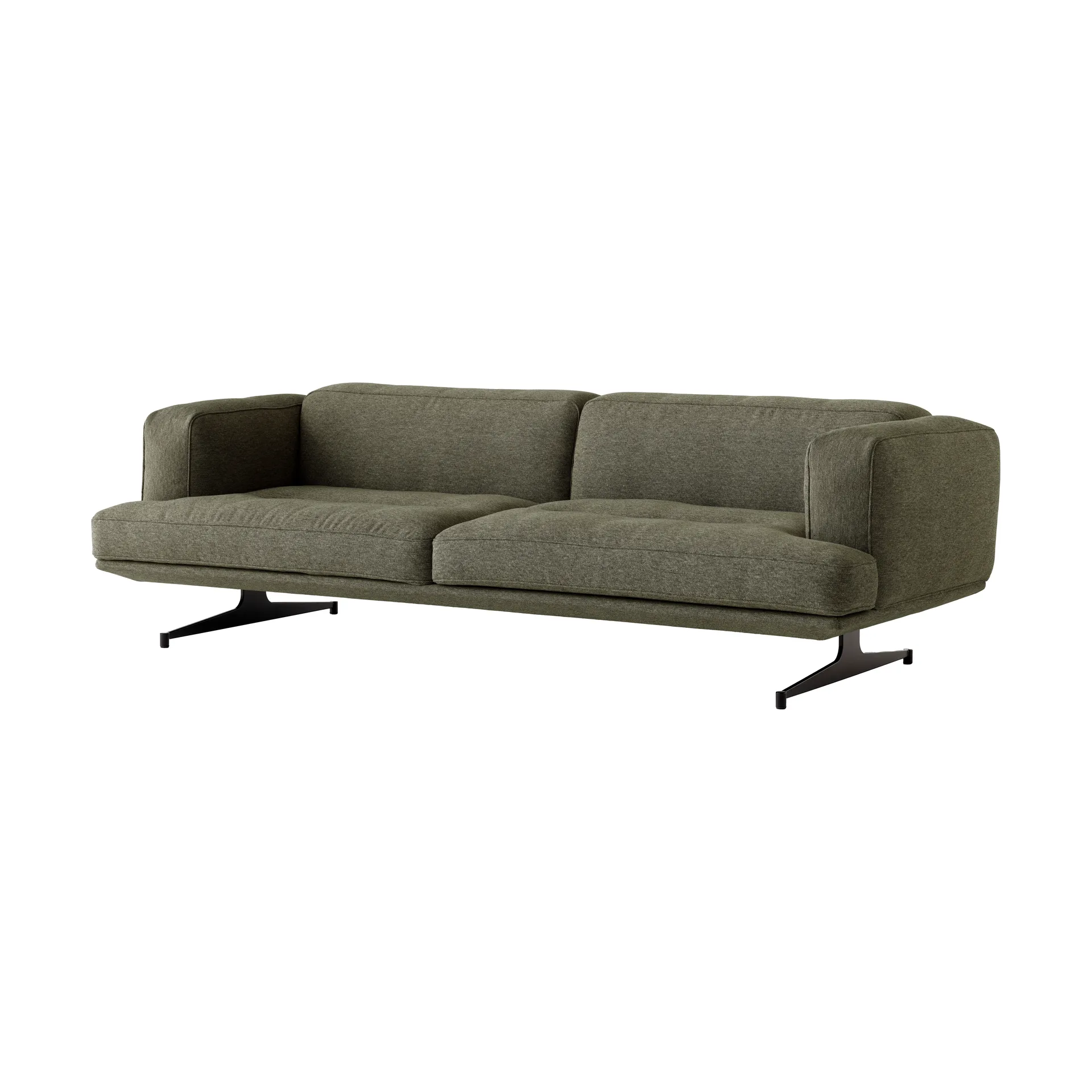Inland AV23 3-personers sofa, Clay 0014/Warm black &Tradition