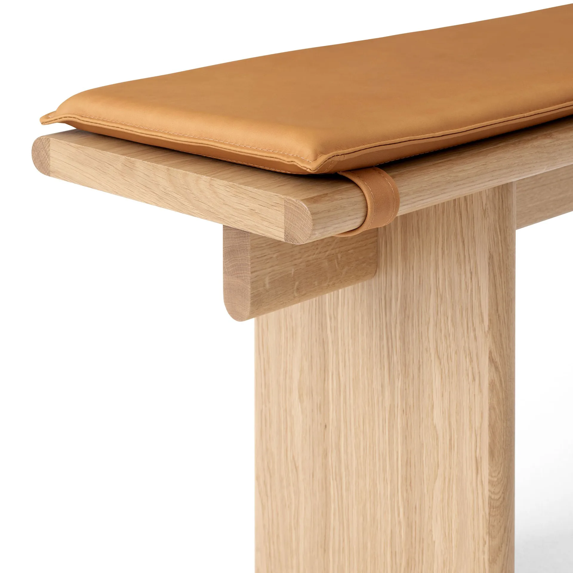 Ita OS6 hynde til bænk 230 cm, Noble leather congnac &Tradition