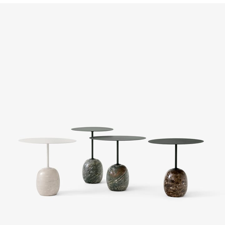 Lato LN9 sidebord, Deep Green-Verde Alpi Marble &Tradition