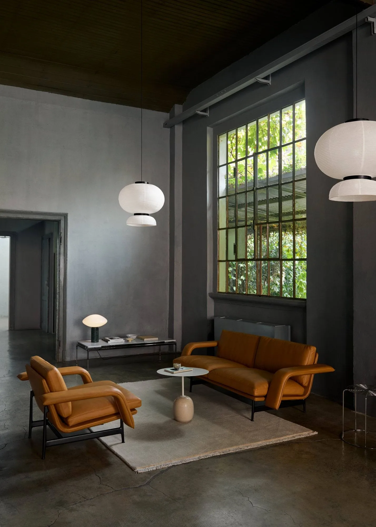 Lato LN9 sidebord, Deep green-verde grigio, 40x50x45 cm &Tradition