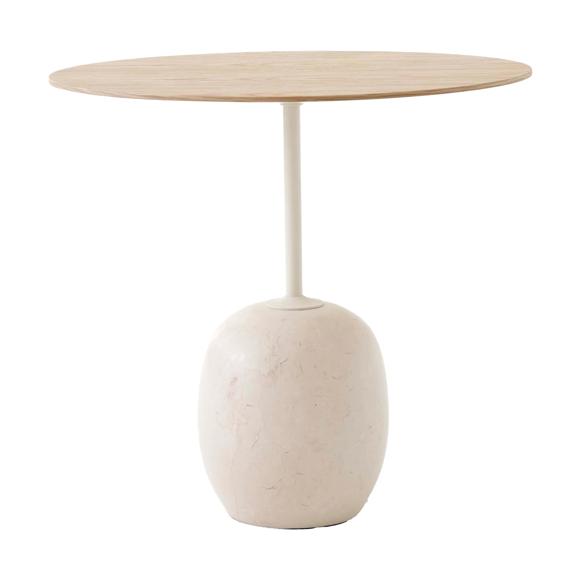 Lato LN9 sidebord, Oak-Crema diva marble &Tradition