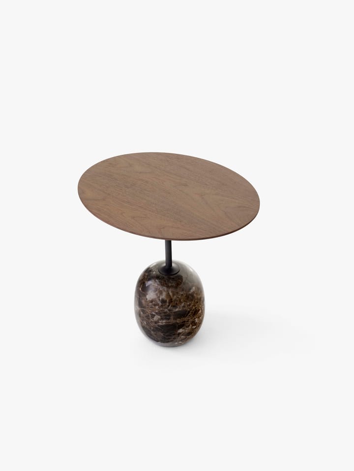 Lato LN9 sidebord, Walnut-Emparador marble &Tradition
