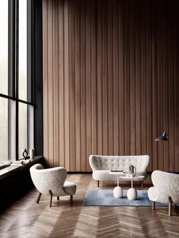 Little Petra VB2 sofa - Hvidolieret eg-Sahara - &Tradition