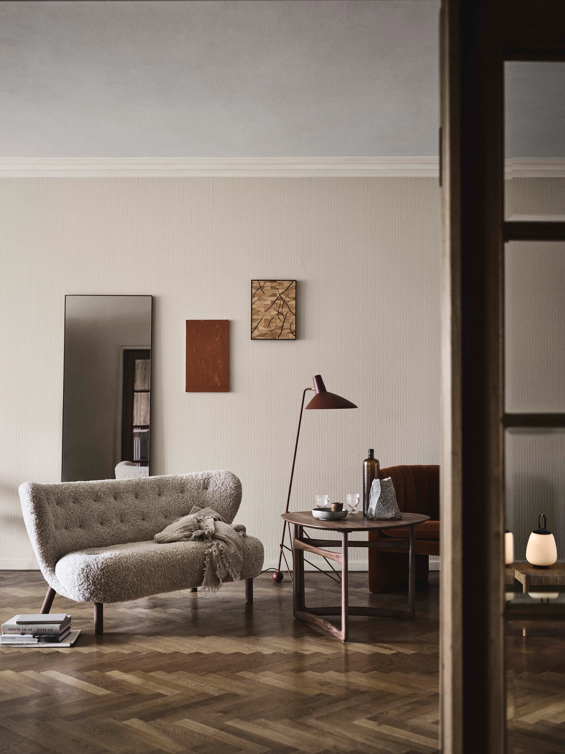 Little Petra VB2 sofa, Olieret valnød-Moonlight &Tradition