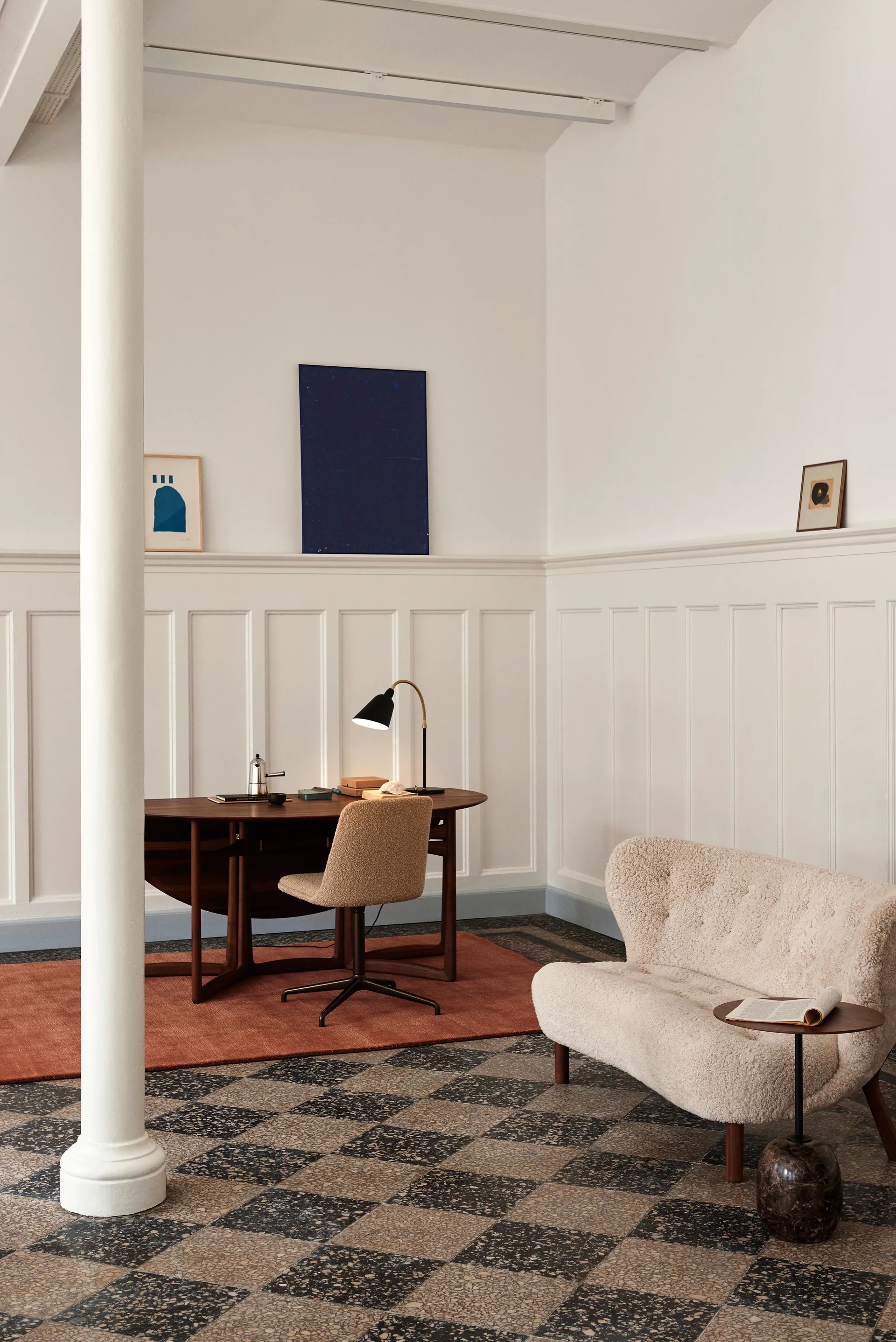 Little Petra VB2 sofa, Olieret valnød-Moonlight &Tradition