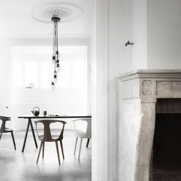 Mass Light NA6 pendel - sort marmor/hvid, nero marquina - &Tradition