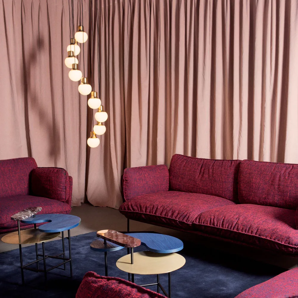 Mass Light NA6 pendel, sort marmor/hvid, nero marquina &Tradition