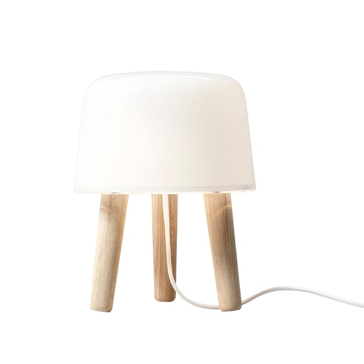 Milk bordlampe, hvid ledning &Tradition