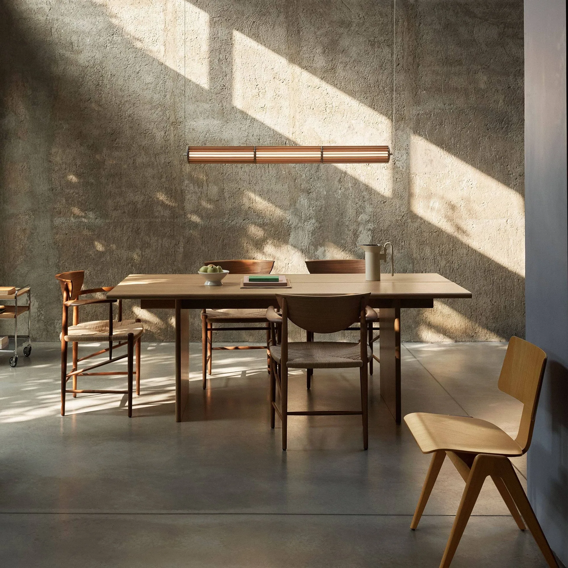 Numbra TY1 pendel lampe, Lakeret eg-trumlet aluminium &Tradition