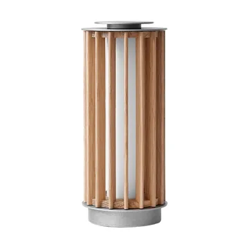 Numbra TY3 bærbar bordlampe - Lakeret eg-trumlet aluminium - &Tradition