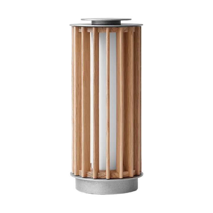 Numbra TY3 bærbar bordlampe - Lakeret eg-trumlet aluminium - &Tradition