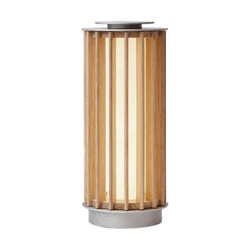 Numbra TY3 bærbar bordlampe - Lakeret eg-trumlet aluminium - &Tradition