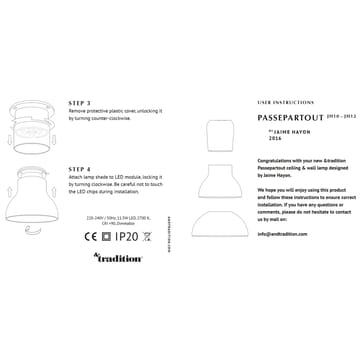 Passepartout JH12 lampe - Guld - &Tradition