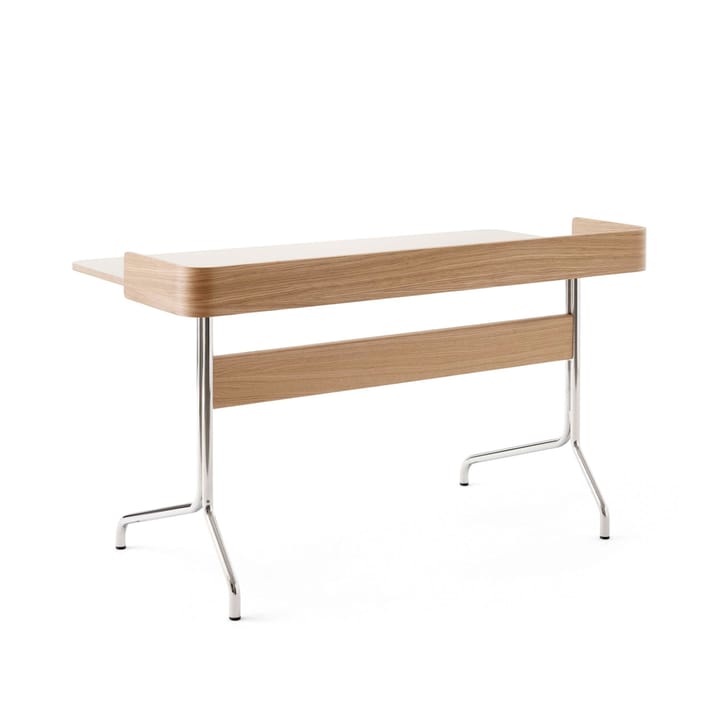 Pavilion AV17 skrivebord, mushroom linoleum, lakeret eg, kromben &Tradition