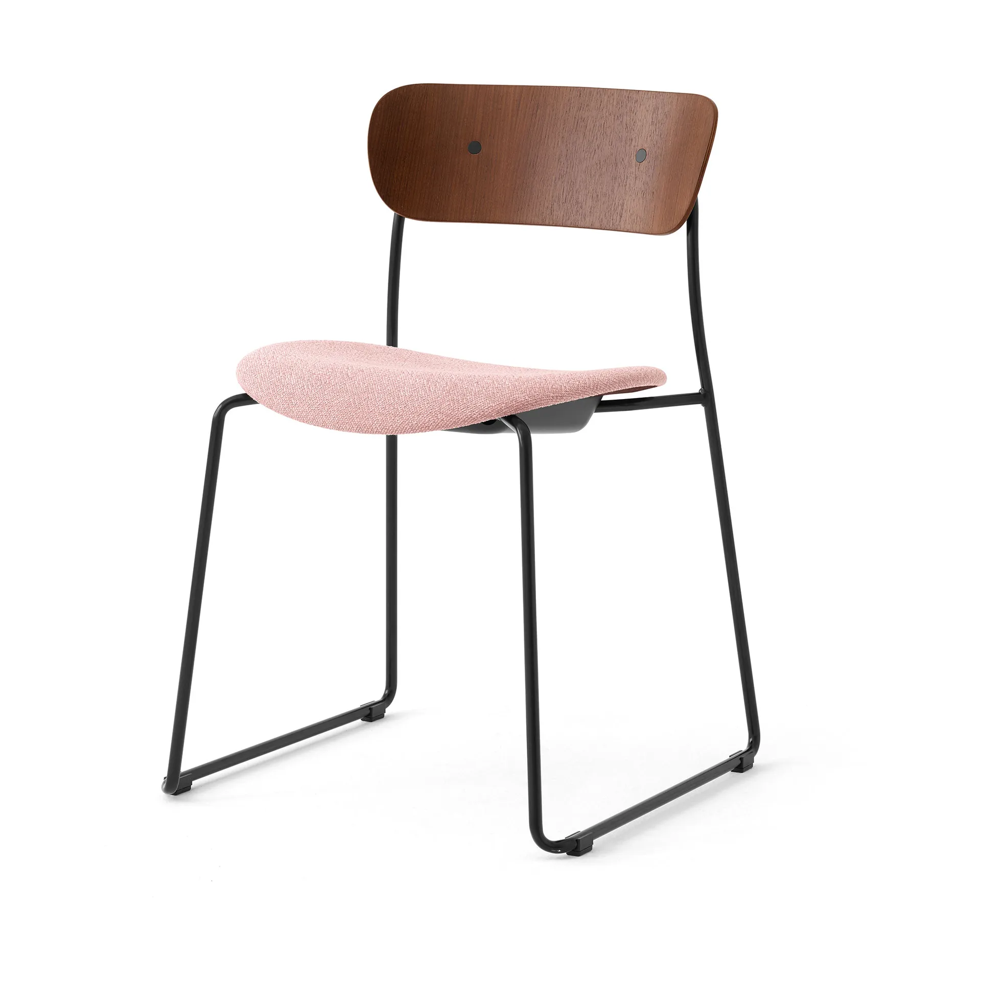 Pavilion AV52 stol beklædt sæde, Black-Ecriture 0640 &Tradition