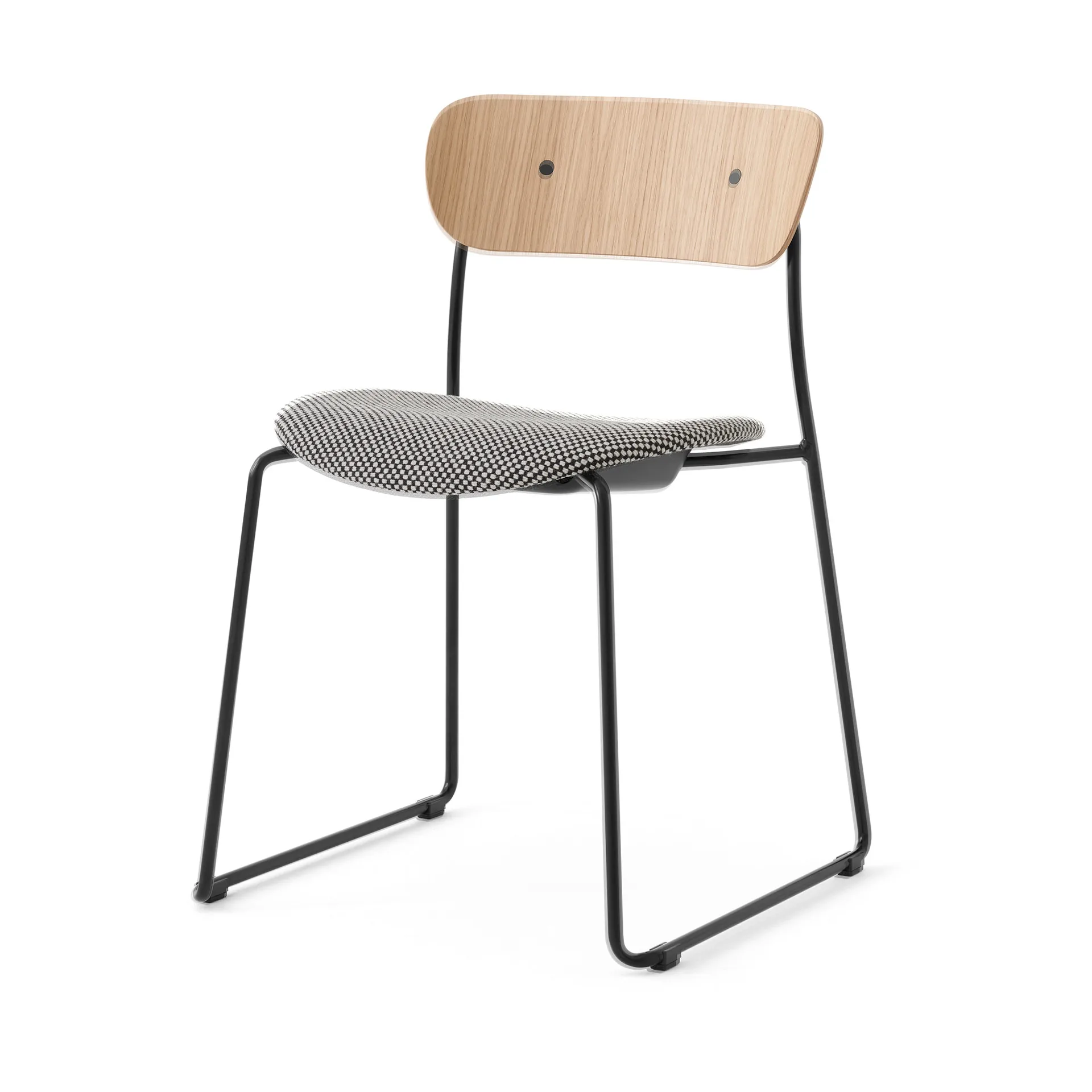 Pavilion AV52 stol beklædt sæde, Black-Sisu 0165 &Tradition