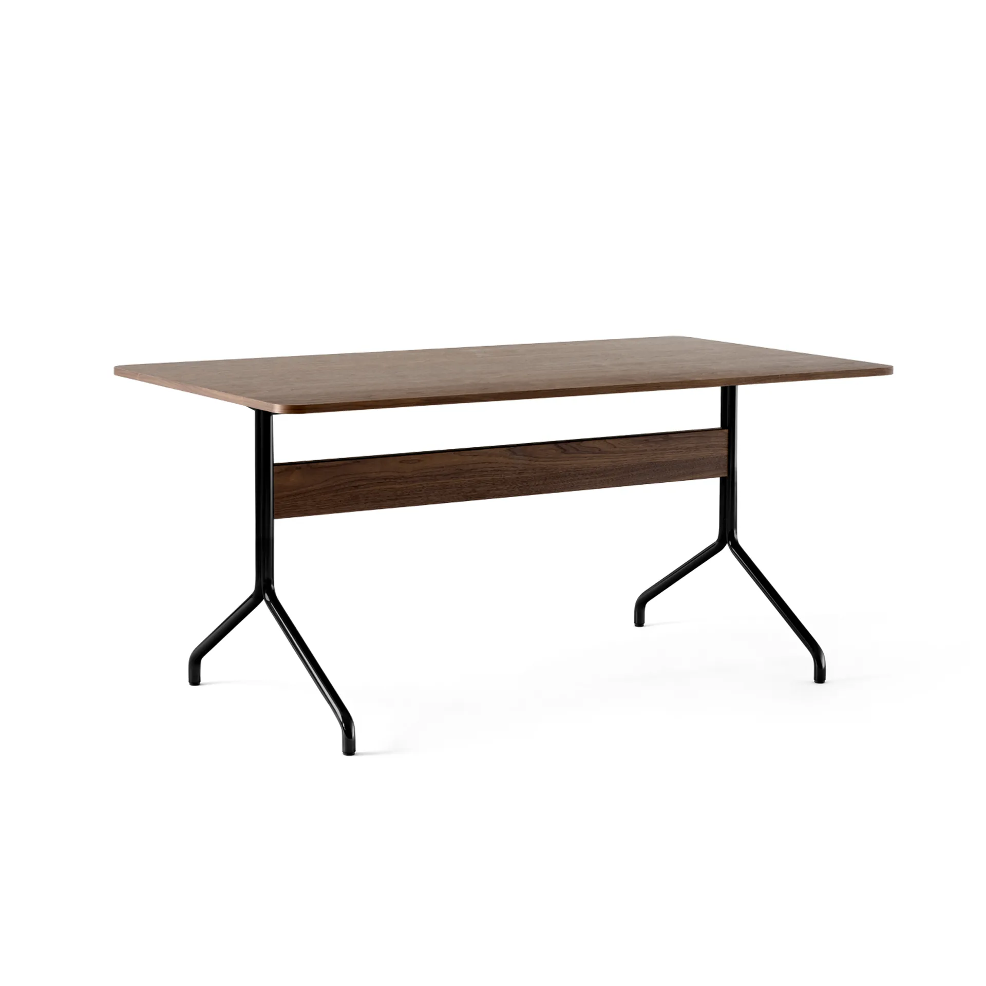 Pavilion dining table AV18 160x90 cm, Walnut/Black frame &Tradition