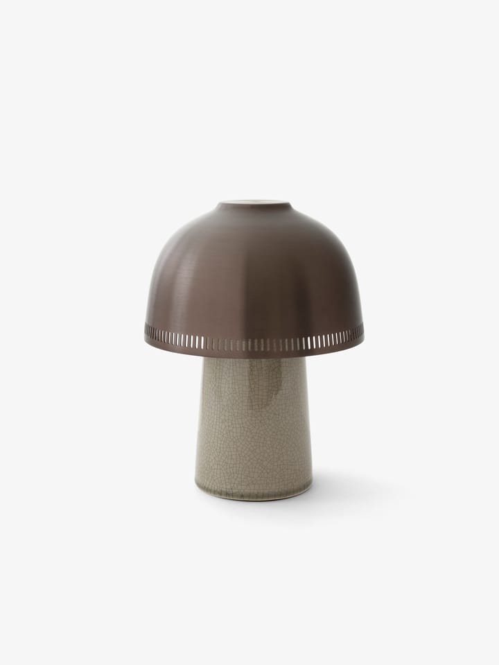 Raku SH8 bordlampe, Beige Grey & Bronze &Tradition