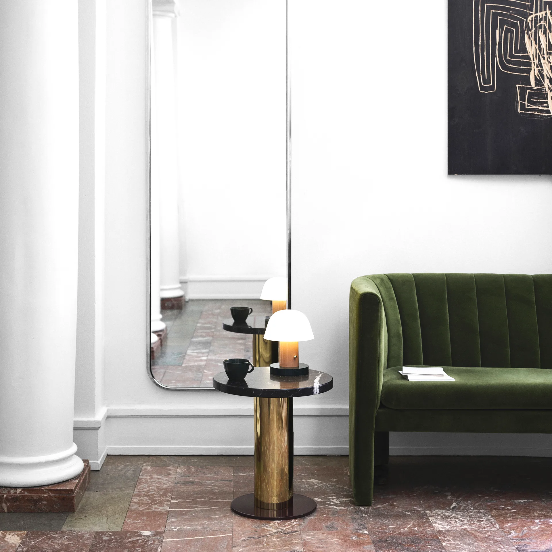 Setago JH27 bordlampe, Nude/Forest &Tradition