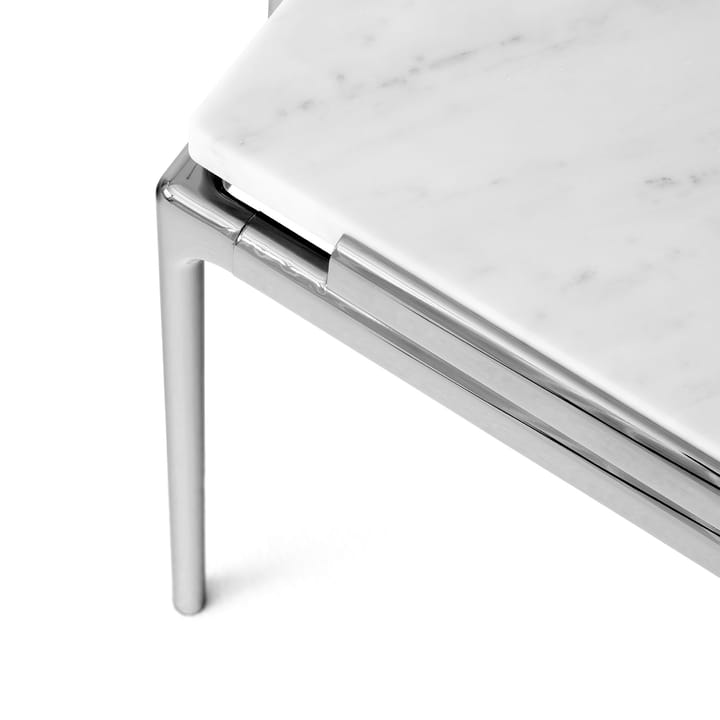 Sæt LN11 sidebord, Bianco carrara-dark chrome &Tradition