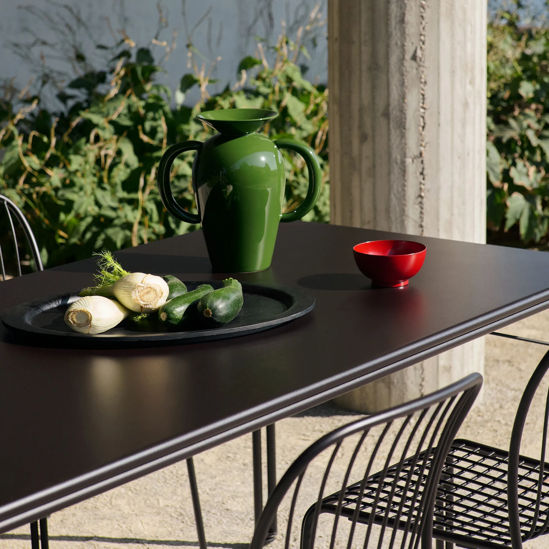Thorvald Outdoor SC99 spisebord 220 cm, Warm black &Tradition