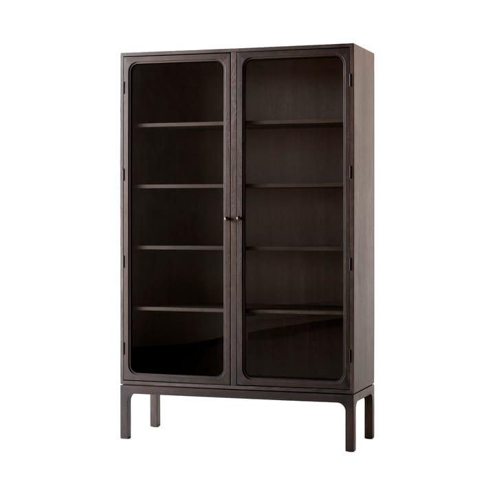 Trace SC88 vitrineskab 120x192x40 cm, Dark stained oak &Tradition