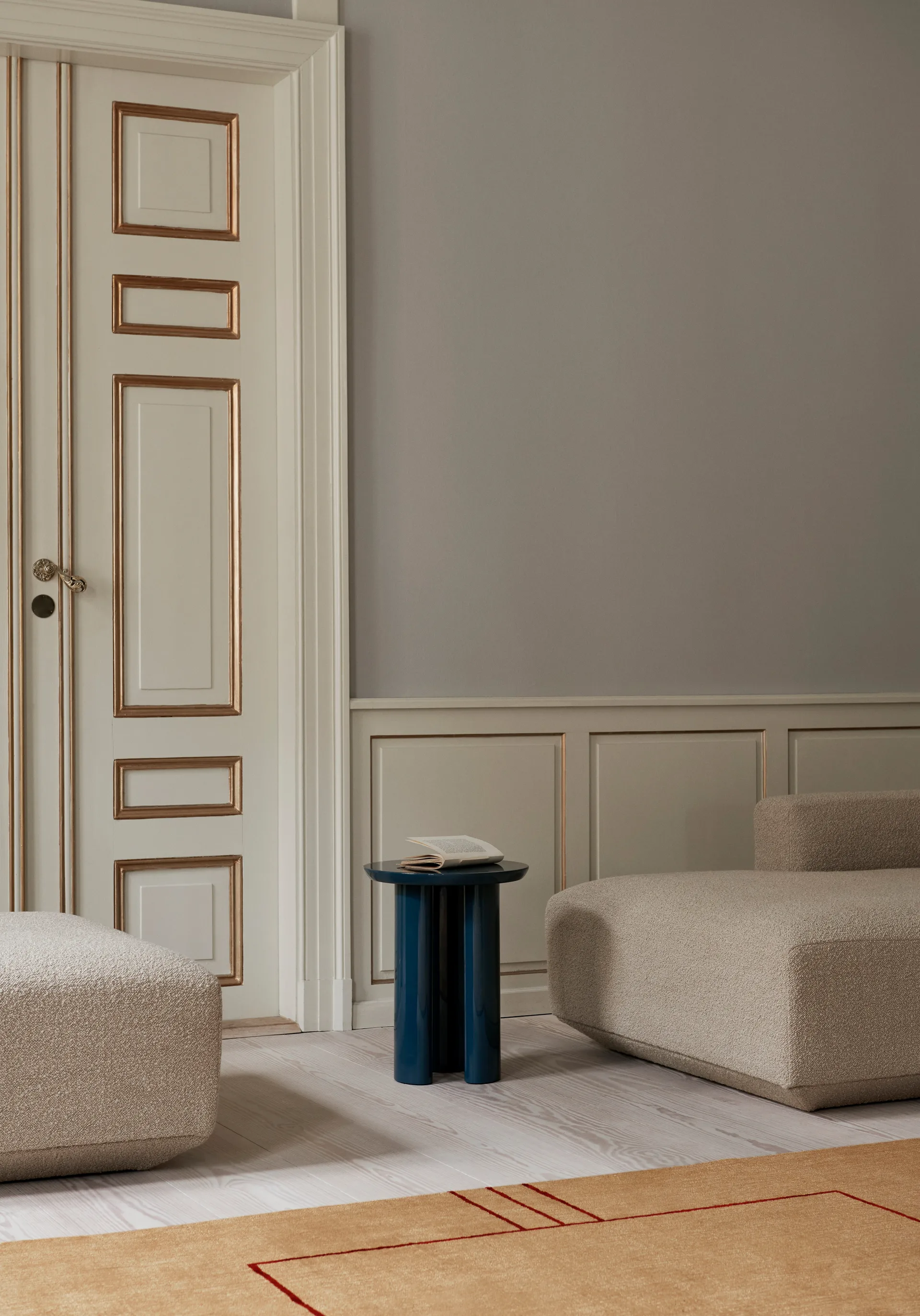 Tung JA3 sidebord, Steel blue &Tradition