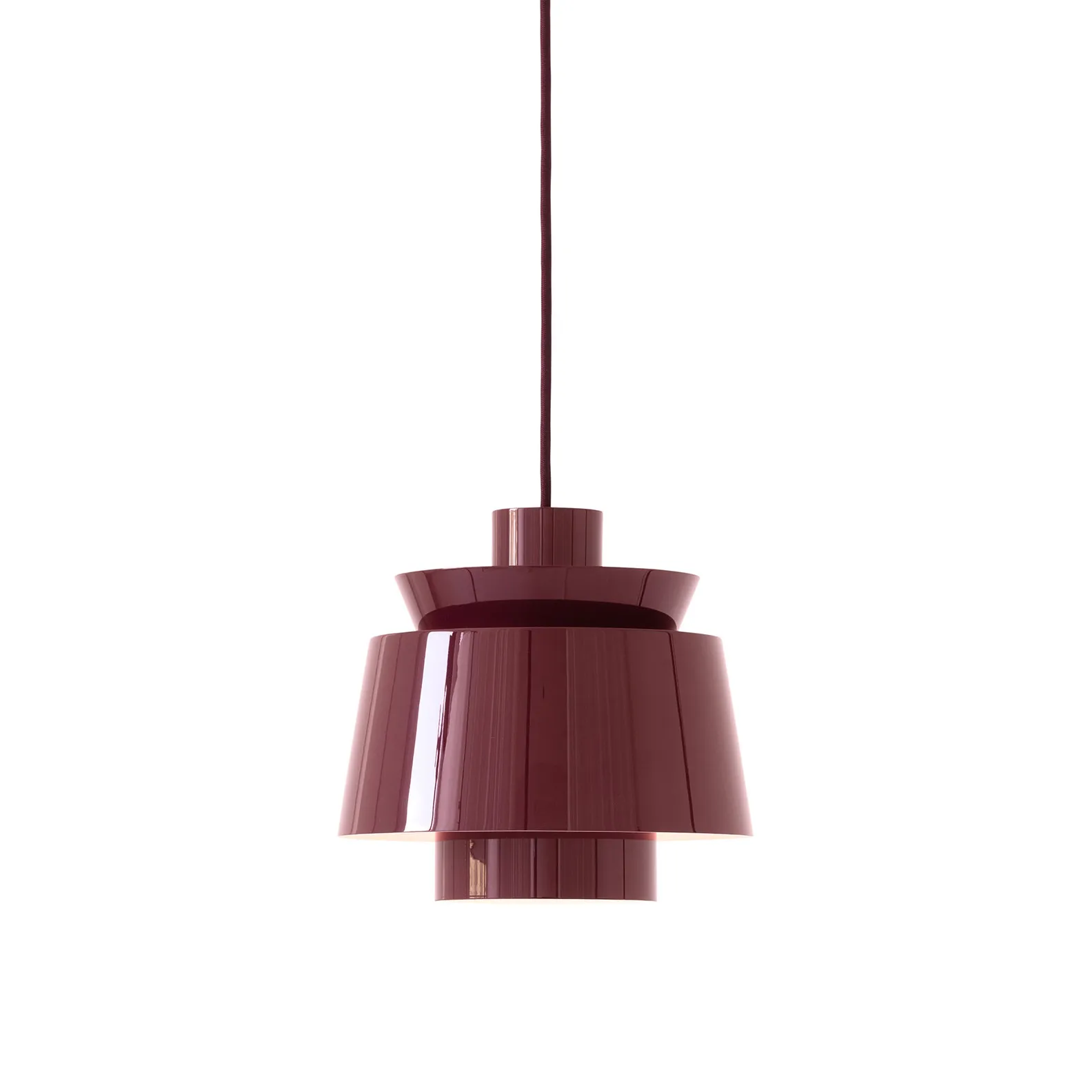 Utzon JU1 lampe, Dark burgundy, Ø22 cm &Tradition