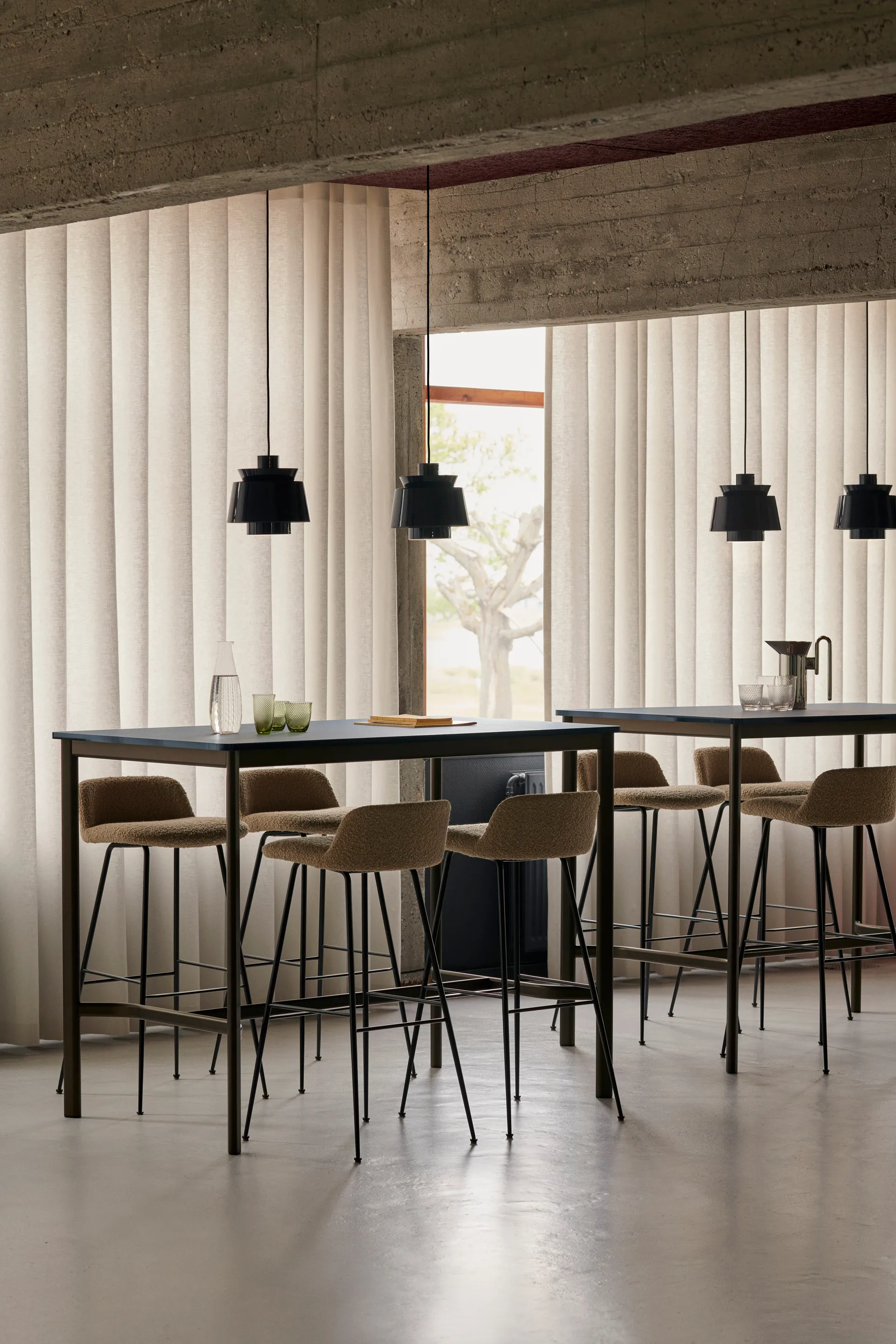 Utzon JU1 Special Anniversary Edition lampe, Steel Blue &Tradition