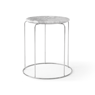 Wire Stool VP11 bordplade Ø38 cm - Marmor Bianco Carrara - &Tradition