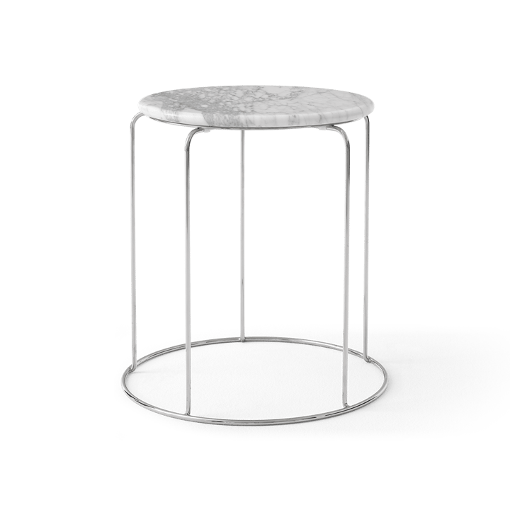Wire Stool VP11 bordplade Ø38 cm, Marmor Bianco Carrara &Tradition