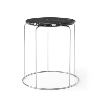 Wire Stool VP11 bordplade Ø38 cm - Marmor Nero Marquina - &Tradition