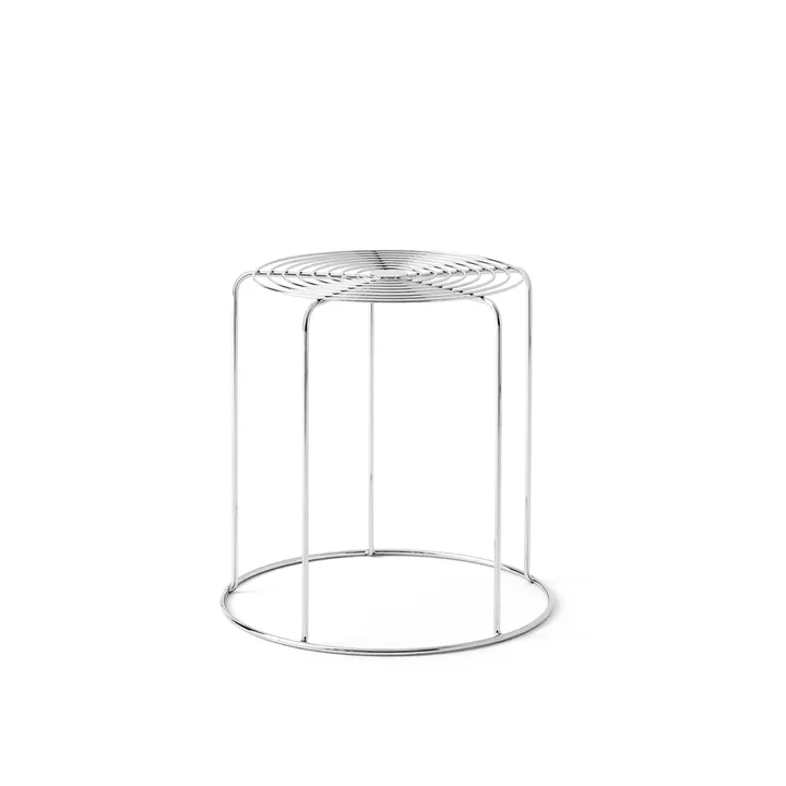 Wire VP11 rund skammel - Stainless steel, Ø44x42 cm - &Tradition