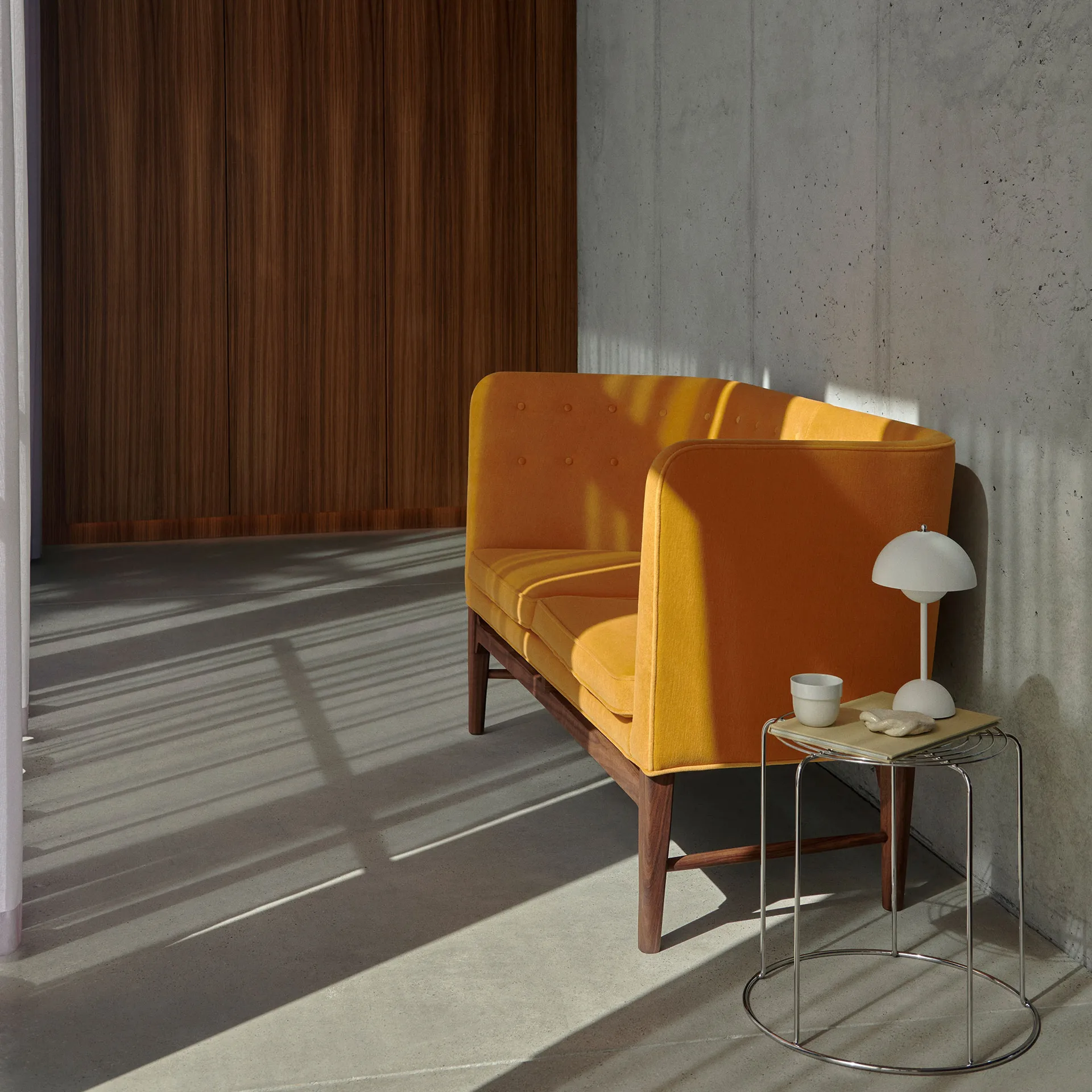 Wire VP11 taburet, Stainless steel &Tradition