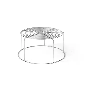 WIre VP17 sofabord - Rustfrit stål, Ø74x36 cm - &Tradition