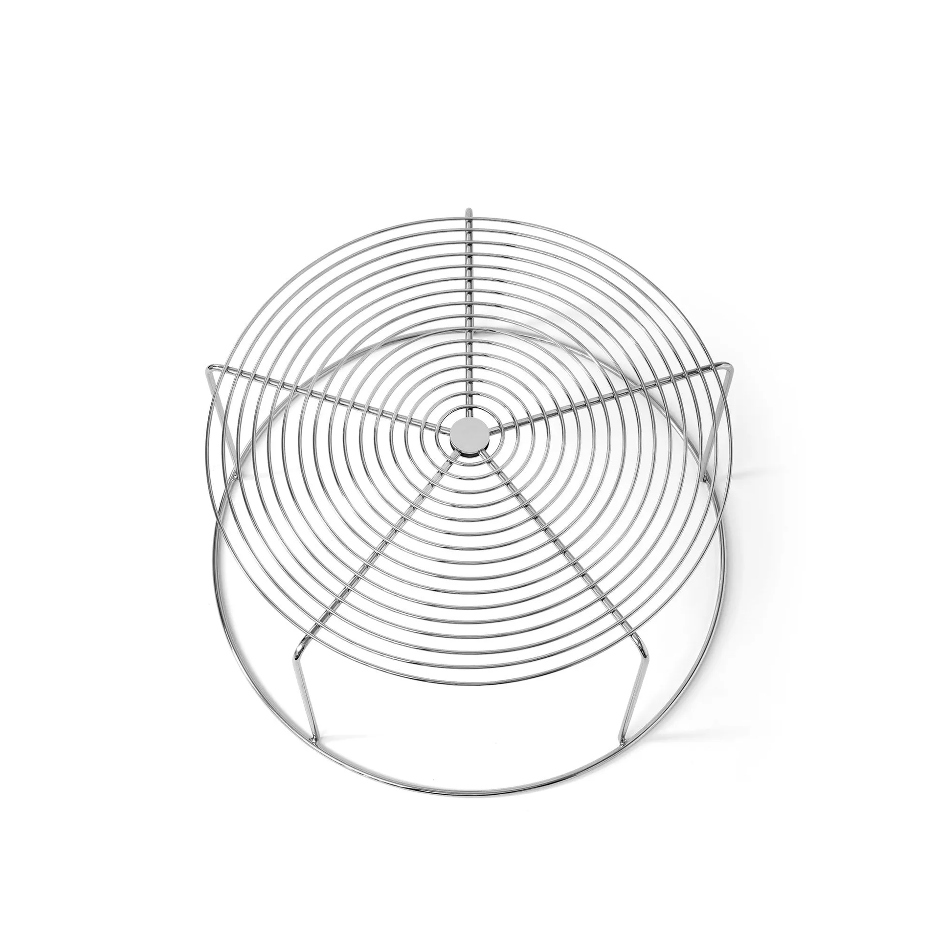 WIre VP17 sofabord, Rustfrit stål, Ø74x36 cm &Tradition
