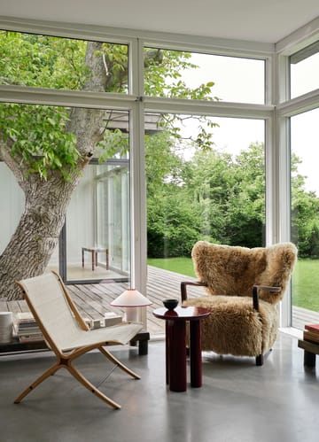 Wulff Lounge Chair ATD2 lænestol - Olieret valnød/Sheepskin honey - &Tradition