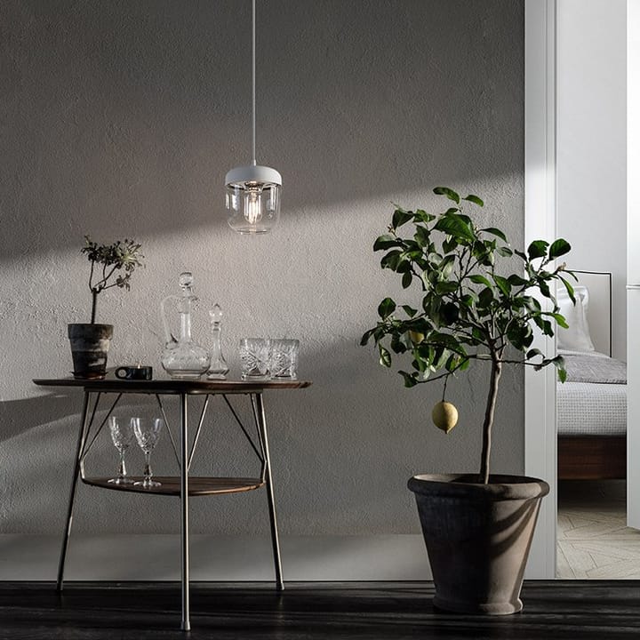 Acorn lampeskærm hvid, poleret stål Umage