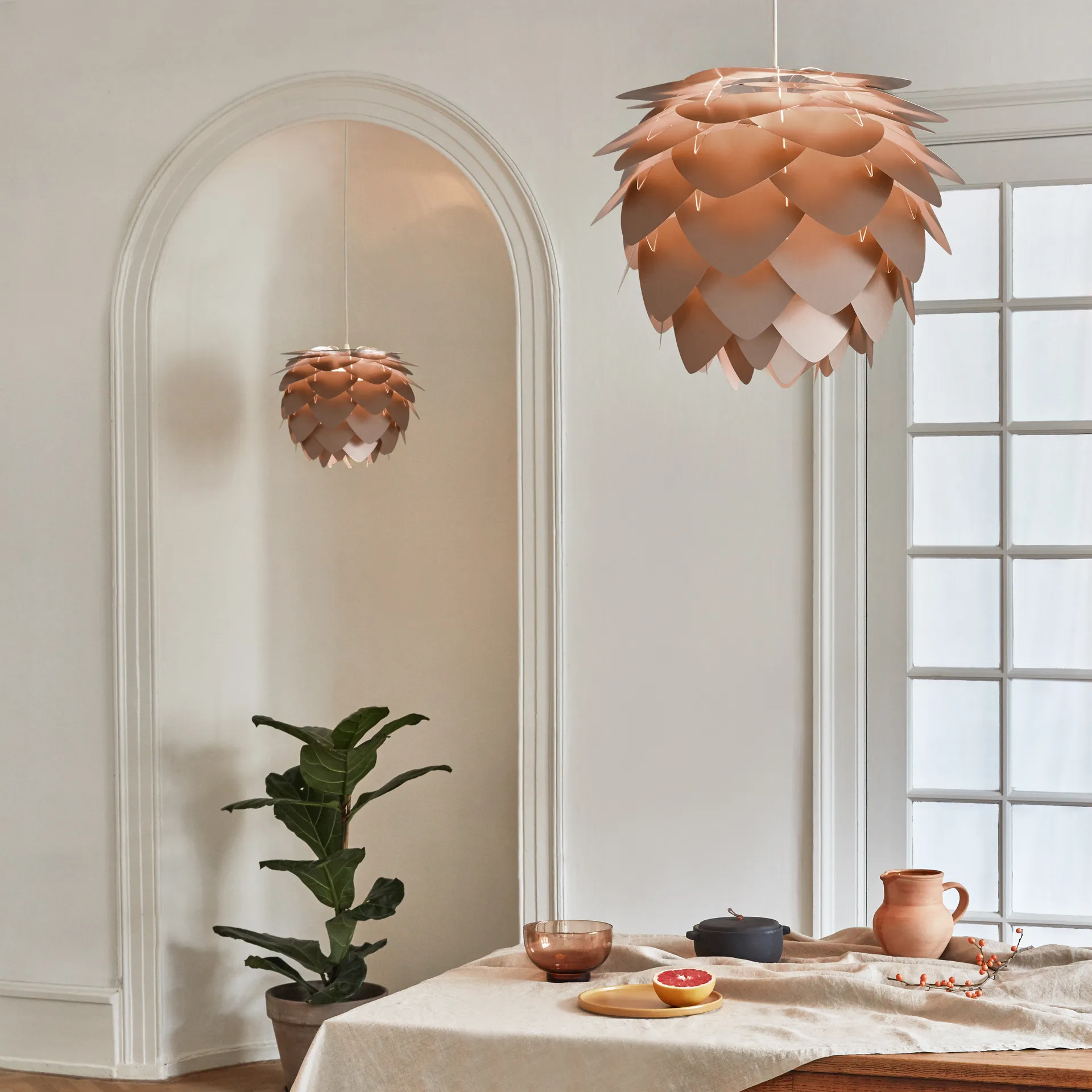 Aluvia lampe børstet bronze, Mini Ø40 cm Umage